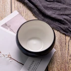 Deep Round Bowl Royal P T Advanced Color Mixing Design Deep Blue Round Themed Restaurant Ceramic Bowl