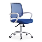 Orange Office Workwell Mid Back Orange Mesh Swivel Office Chair With PP Armrest