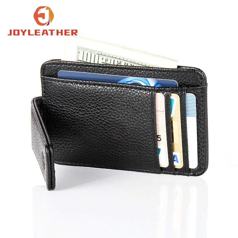 Wholesale Custom Dropship Soft Pebble Pattern Leather Lightweight slim mini short Card Holders Wallet For Men
