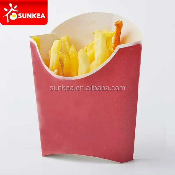 Wholesale Custom printed Disposable To Go snacks chips French Fries Holder
