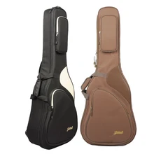 Waterproof Oxford acoustic Guitar Gig Bag with Padding Two Pockets Acoustic Classical Bass Guitar case