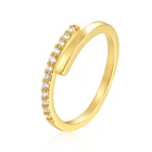 Ring Silver Band Women Gold Plated 925 Silver Eternal Pave Diamond Band Engagement Ring