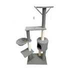 High Quality Multifunctional 2 In 1 Furniture Luxury Modern Wood Cat Scratcher Tree