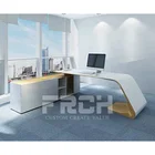 Customized Modern Furniture Desk High Gloss Executive CEO Manager Computer Office Table