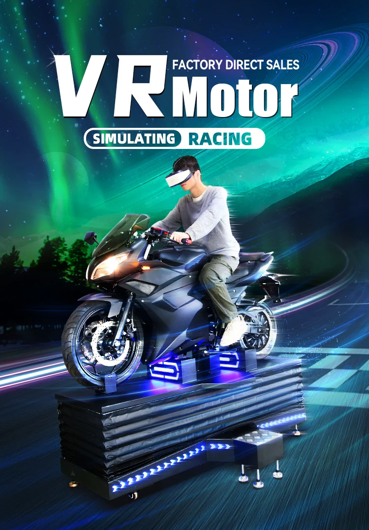 Yhy Super Attractive Vr Ride Motorcycle Machine 3 Dof Driving Motor