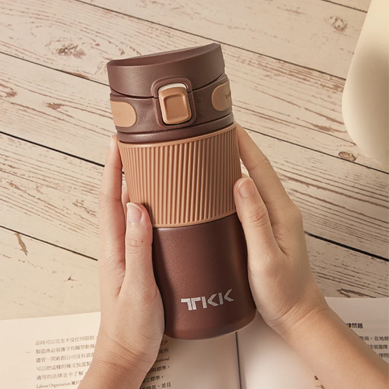 15 oz Double Wall Leak-Proof Thermos Vacuum Reusable Stainless Steel Tumbler Insulated Coffee Travel Mug