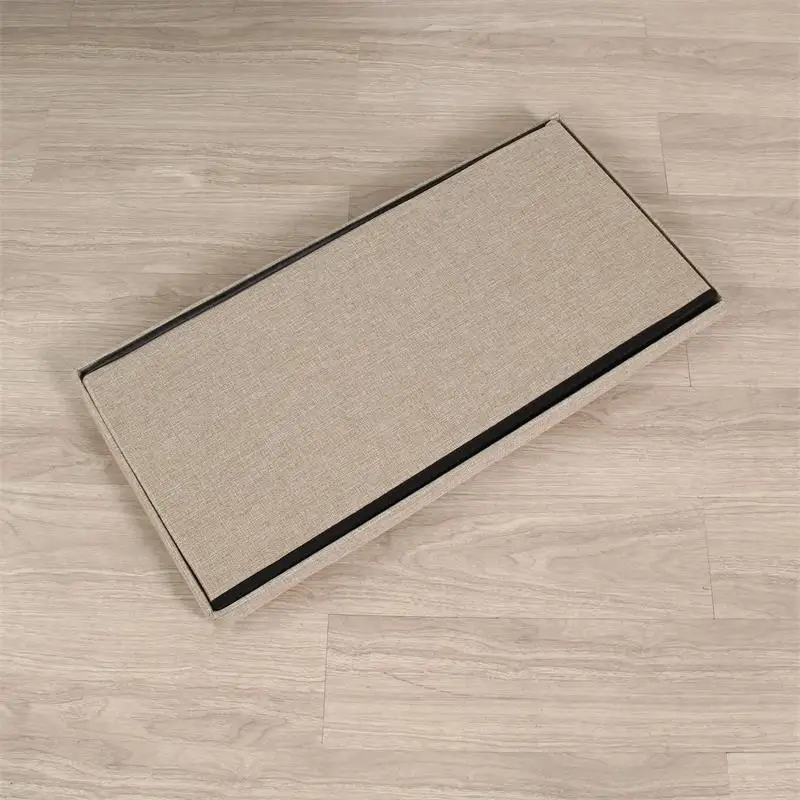 Modern Fabric Foldable Storage Ottoman & Stool for Living Room Home Furniture manufacture