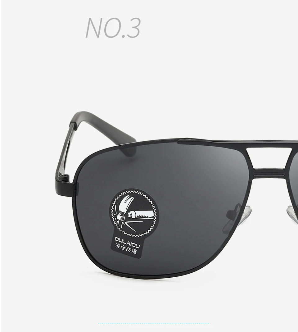 2023 Newest Polarized Metal Cutout Oval Driving Fishing Sunglasses