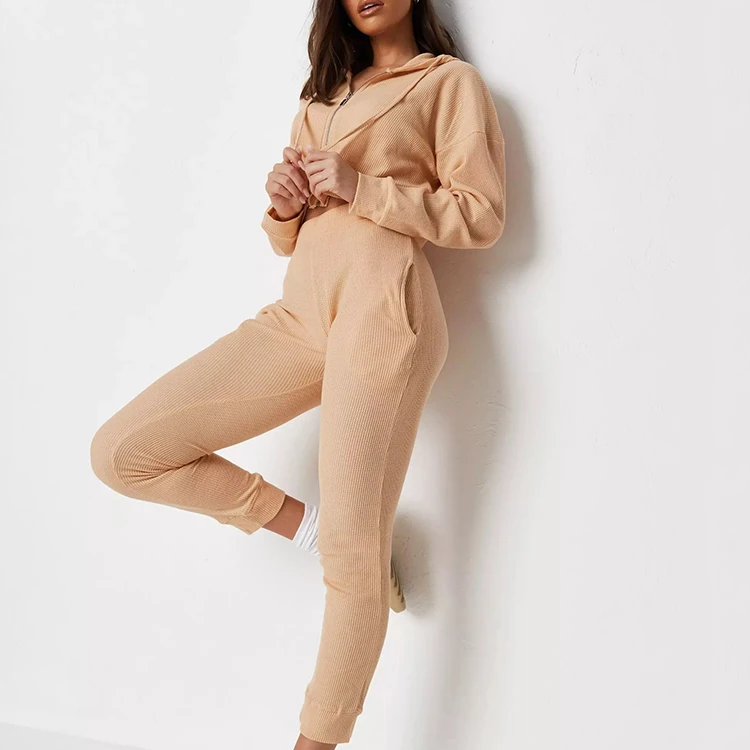 waffle knit tracksuit