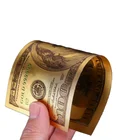 100 Gold USD 100 Bill American Gold Plated Banknote High Quality Us Dollar Gold Foil Banknotes For Gold Silver Plated