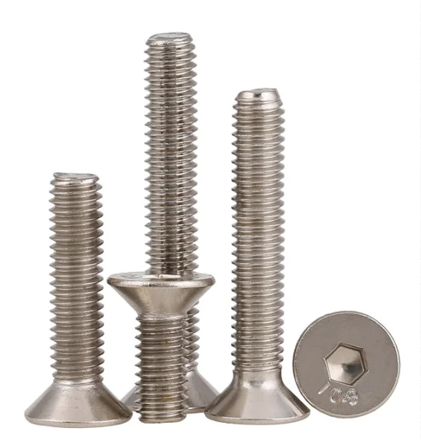 Din Nuts And Bolts Csk Flat Head Screw Stainless Steel Din