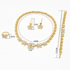Indian Jewelry African Indian Butterfly Necklace Set Dubai 24k Gold Jewelry Set