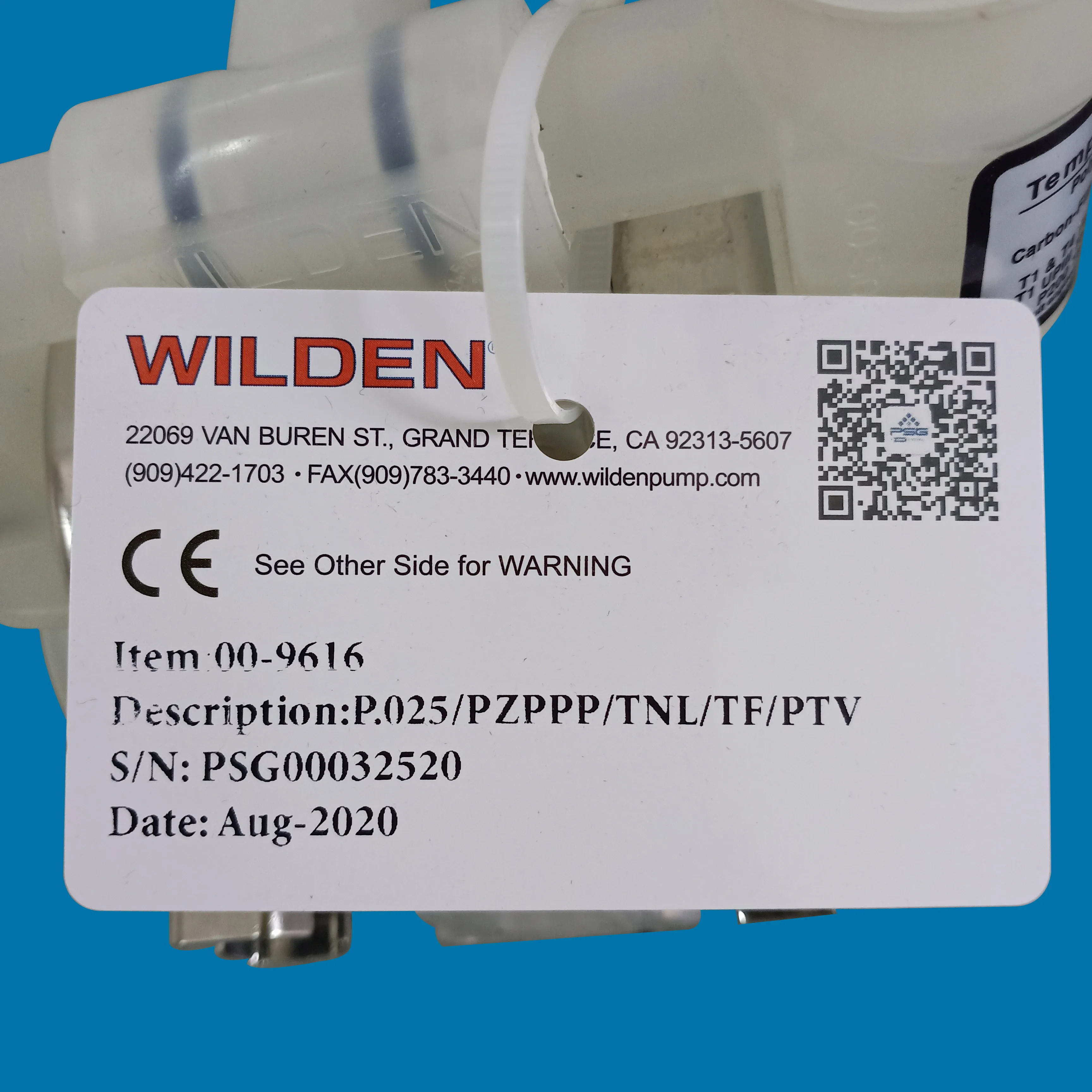 POLYPROPYLENpumpe Wilden P.025 pneumatisk membranpumpe 1/4 tommer wilden luftdrevet dobbelt membranpumpe fremstilling