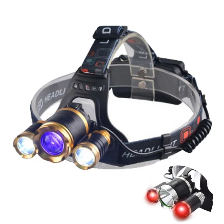 head torch red and white light