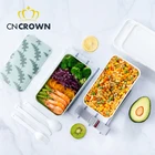 Food Popular Design Container Dry Containers Food Storage Plastic Bento Lunch Box For Adults