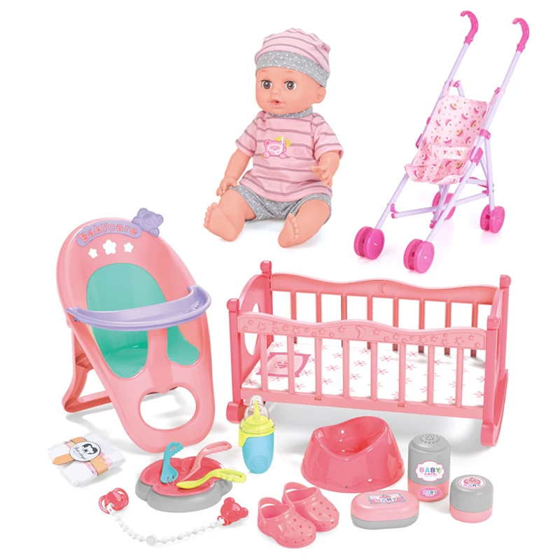 doll stroller bed set