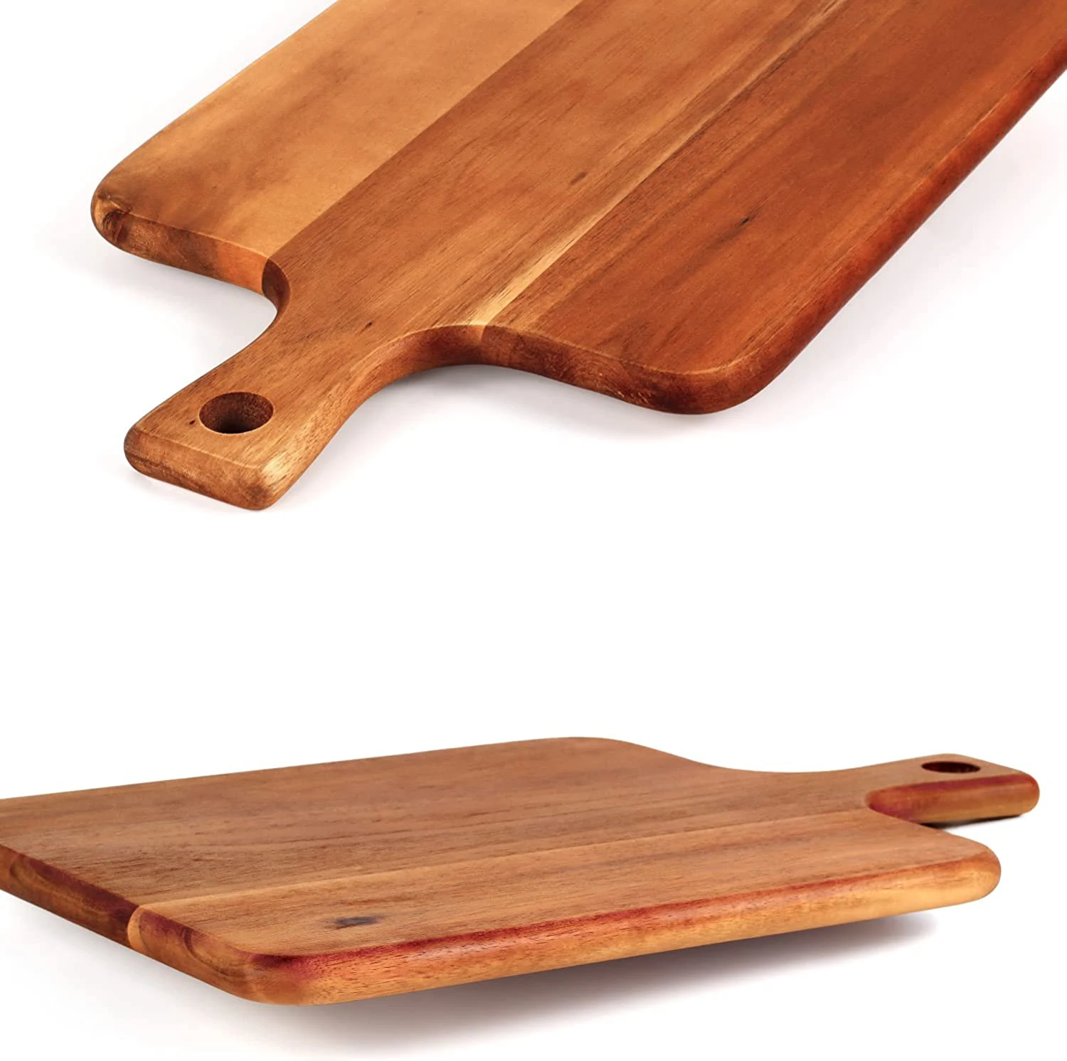product natural acacia wood pizza peel wooden pizza paddle large pizza board with handle-1