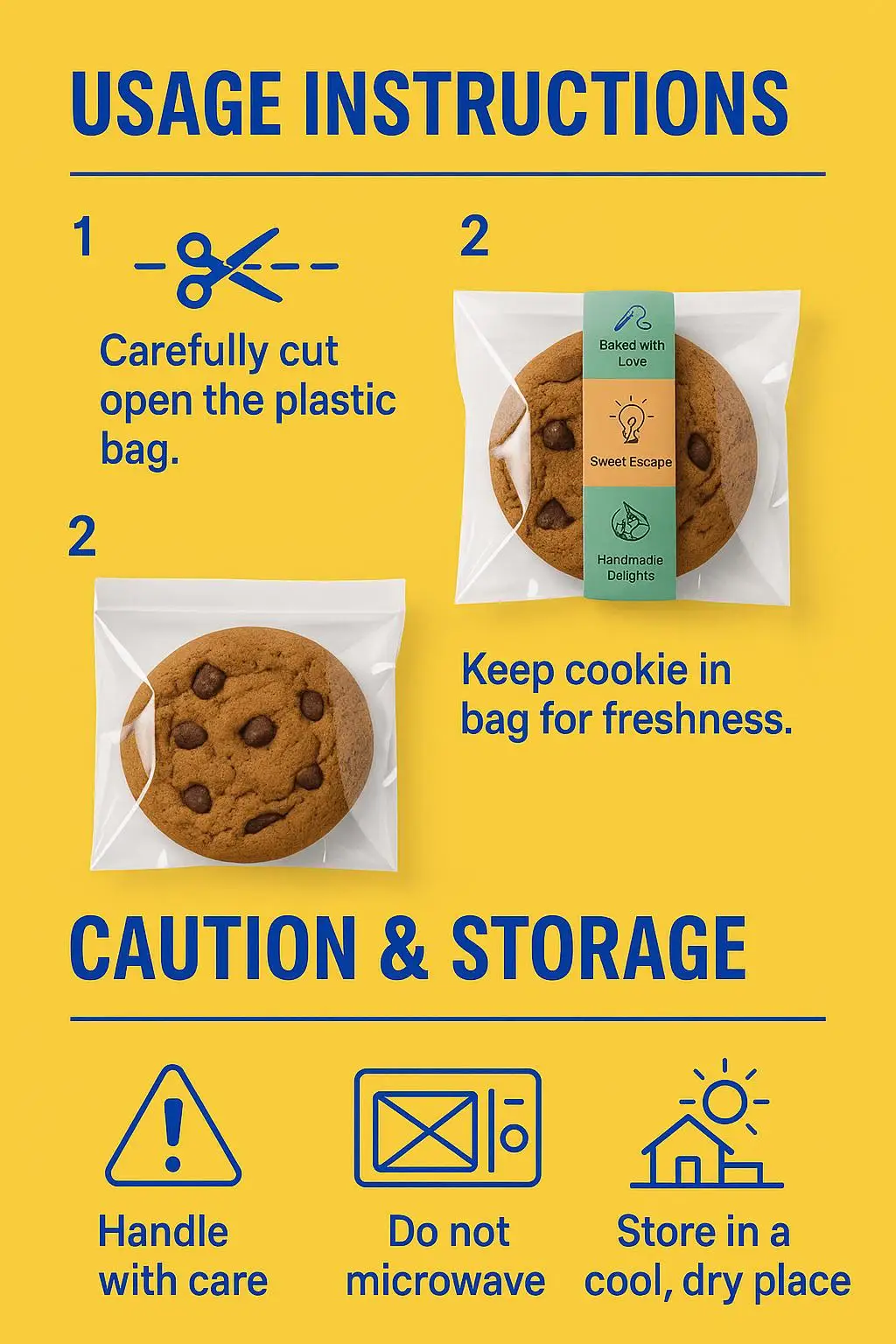 Custom Size Crystal Clear OPP Self-Adhesive Bag for Cookies, Pastry, and Snack Packaging - detail 9
