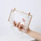 Purse Evening Wholesale Summer Ladies Trendy Transparent Boxed Purse Acrylic Evening Bags