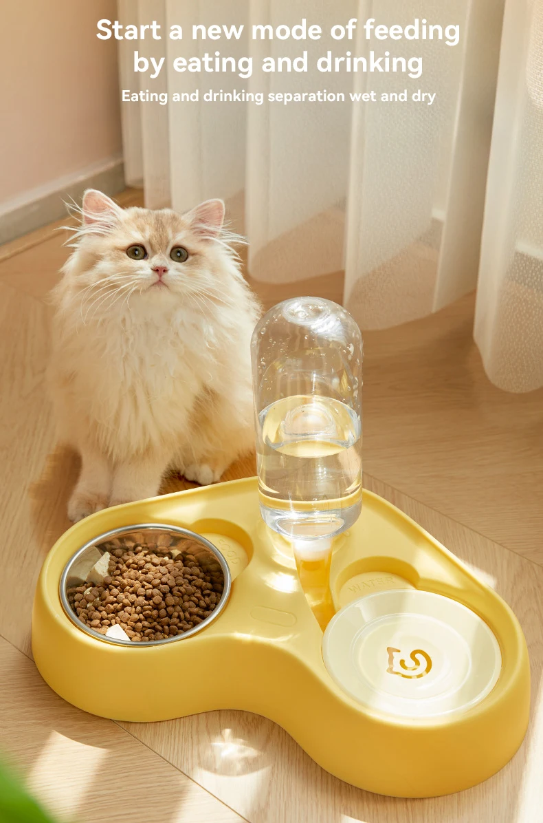 New 2 in 1 Pets Water and Food Bowl Set for Small or Medium Size Dogs Cats Pet Products supplier
