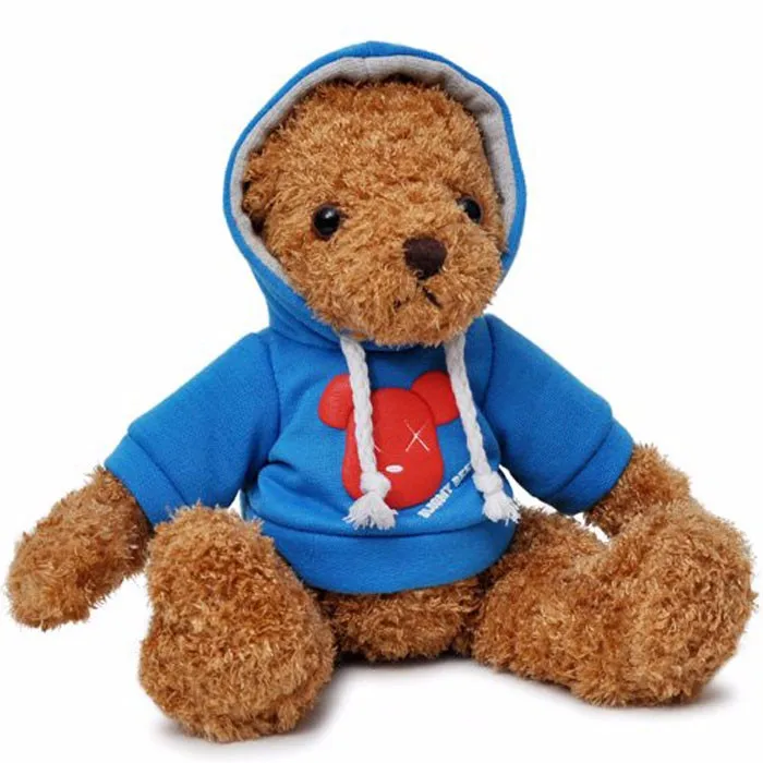 custom gift soft cute stuffed teddy bear plush toy with t-shirt