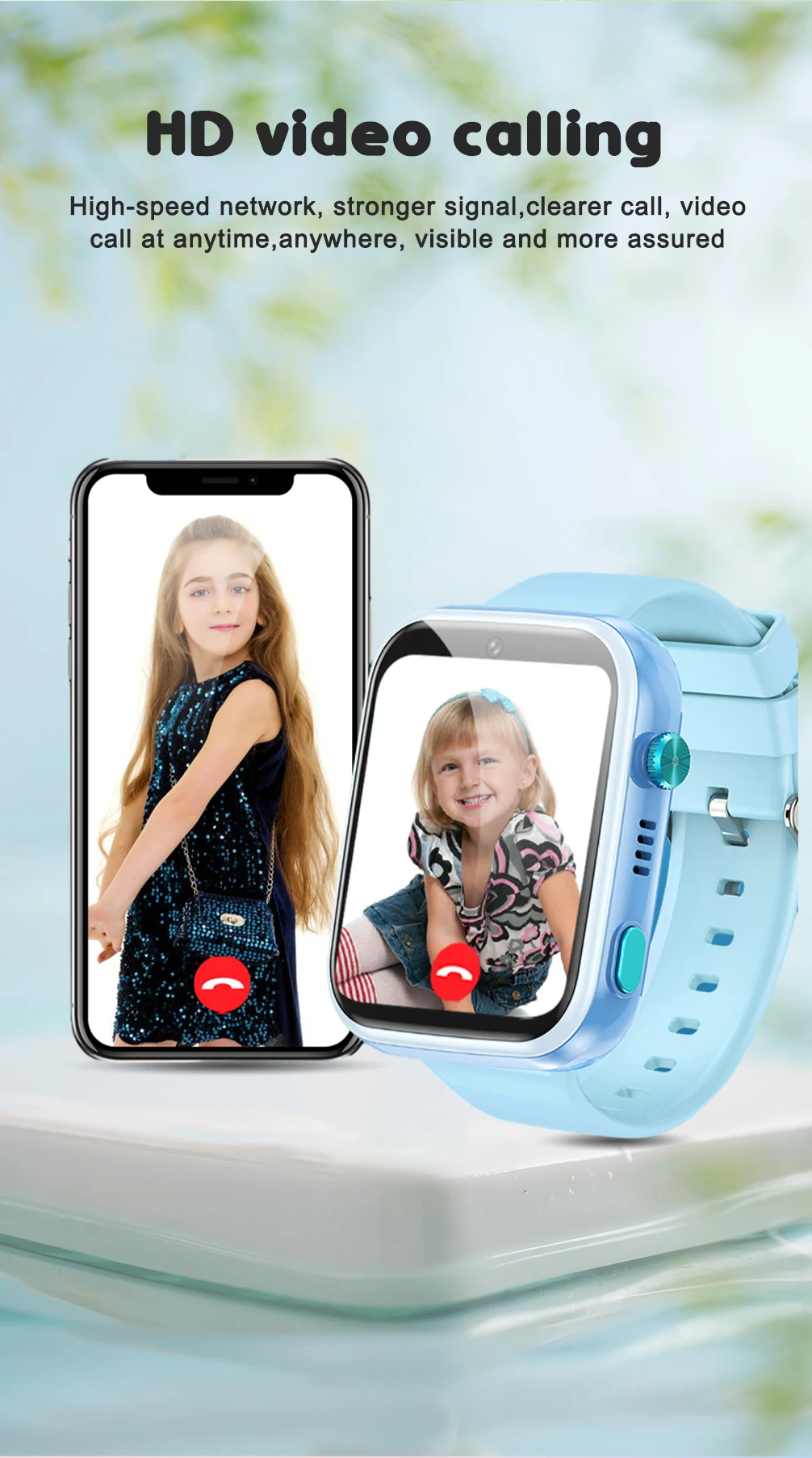 V45 Smart Watch 4g Sim Card Kids Boys Waterproof Call Children Built In ...