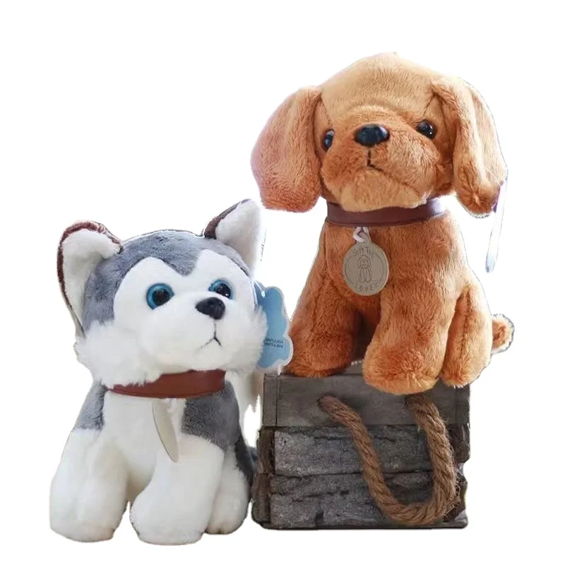 18CM Simulation Dog Husky Plush Toy Doll Plush Stuffed Toys Valentine's Day Gift 