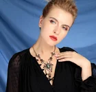 Vintage Necklace Vintage New Arrival Pearl Crystal Choker Baroque Vintage Elegant Flower Pendant Necklace