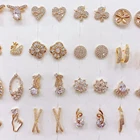 Set Earrings Studs Set Wholesale Zircon Stone Stud Earrings Matching 16 Pairs Mix