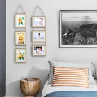 Frame Frame Frame Custom Family Room Picture Display Frame Rustic Wall Mountable Photo Frame With String