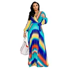 Clothing New Arrive Spring Fall Women Clothing Plus Size Dresses Floral Layered Ruffle Off Shoulder Dress