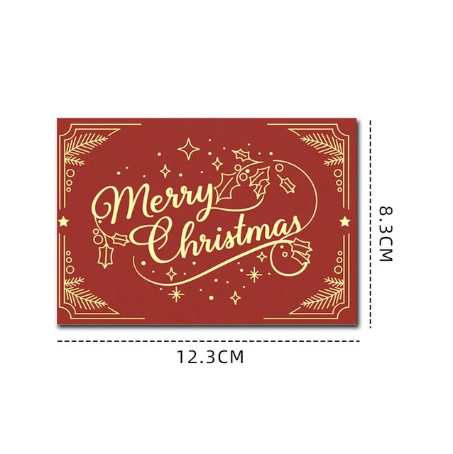 christmas card red new year birthday gift greeting cards custom