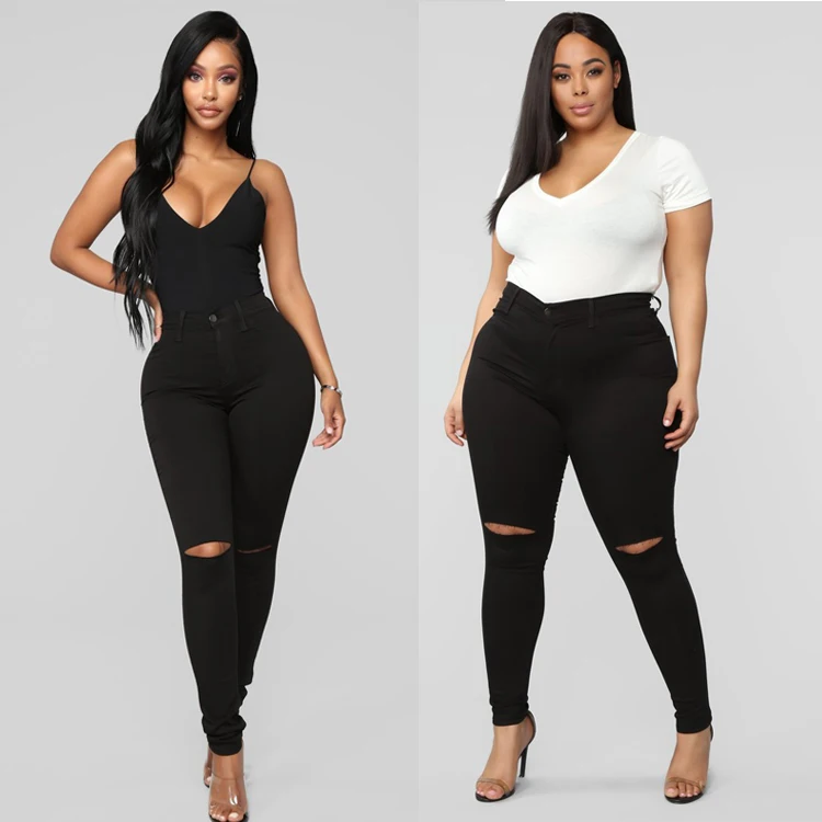 2020 Women Jeans Fashion High Waist 