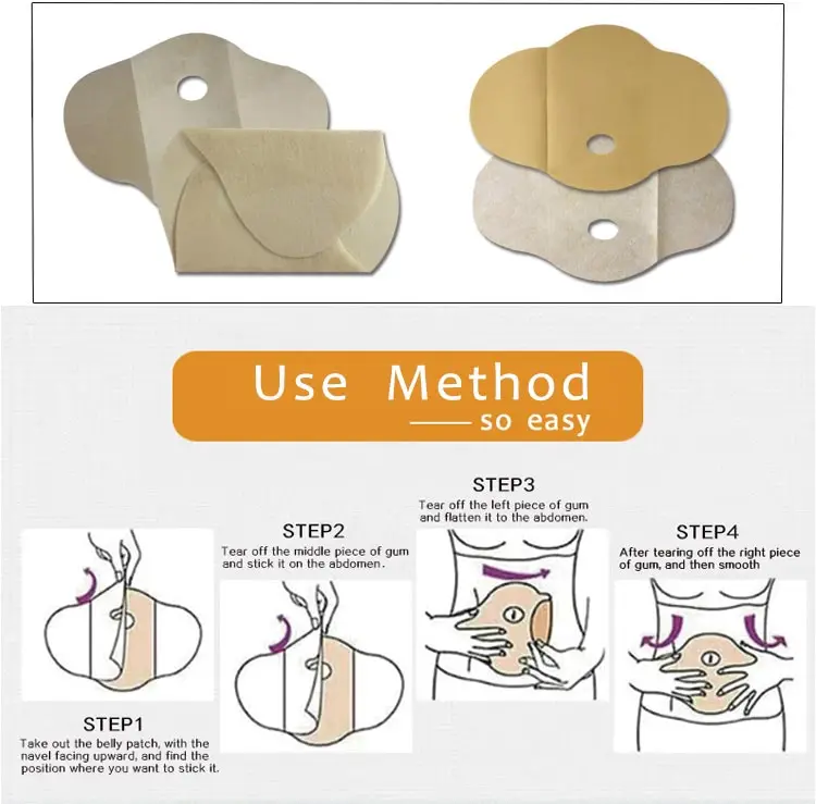 product high effective natural body tummy slim patches products quick slimming patch health belly abdomen navel slimming patch-5
