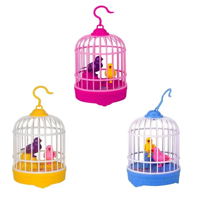 toy bird and cage