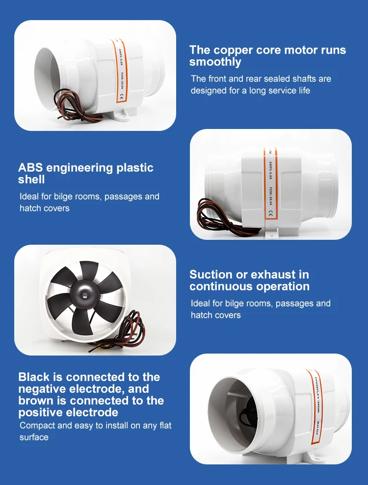Centrifugal Blower, 12V/24V, 270, CFM - detail 14