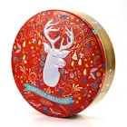 Can Biscuit Bespoke Round Festival Food Tin Can Waterproof Christmas Biscuit Chocolate Tin Packaging Box