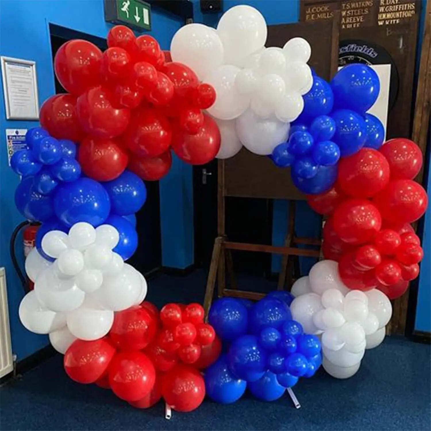 Nautical Party Baseball Party Balloon 4th July Independence Day Decorations Red White and Blue Balloon Garland Arch Kit