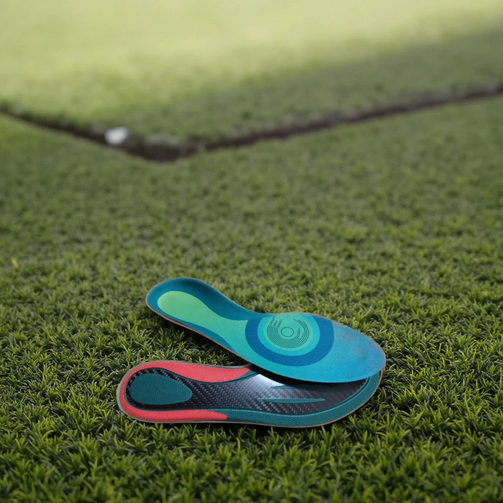 H0efa7dd6972d4ad3b85c9155369a12b0g High Rebound Carbon Fiber Soccer Insoles with Anti-Slip EVA