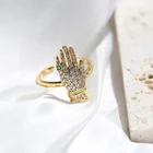 Gold Ring Gold Plated Ring 18k Gold Plated Wholesale Simple Lucky Bergamot Index Finger Ring