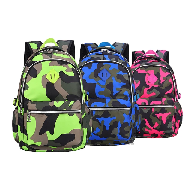 camouflage school backpack