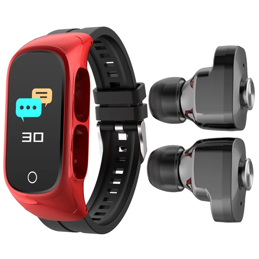 smart bt dual earbuds bracelet