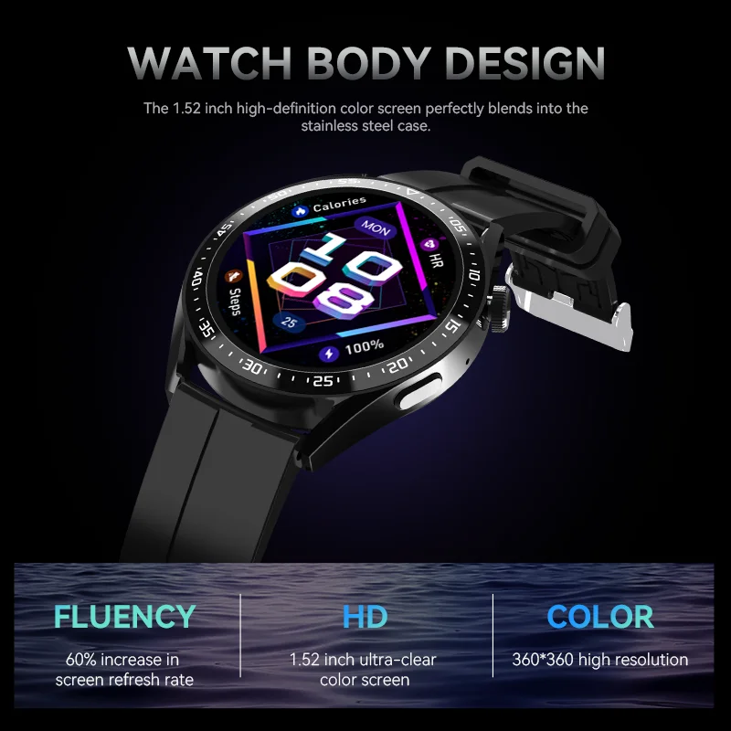 Hw23 pro reloj smartwatch hombre wireless charging 1.48