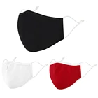 Mask Cotton Unisex Sun-protection Fabric Cloth Black Face Mask Facemask Cotton Custom Black Reusable Washable Facemask