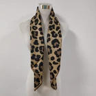 Leopard Silk Scarf Hot Sales Leopard Print Silk Scarf 12mm Silk Satin Scarf With Customized
