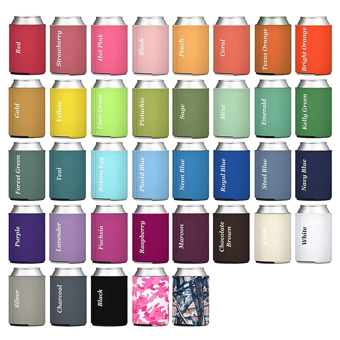 Wholesale Neoprene Foam Beer Can Cooler Holder Custom Insulated Blank