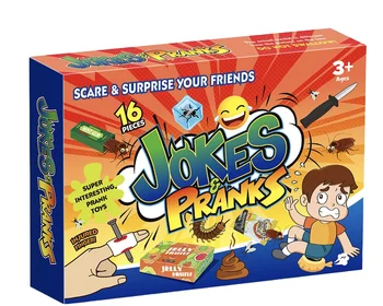 surprise joking gag prank practical jokes novelty funny toys prank kit box for halloween April fool' s day