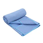Towel Custom Non Slip Microfiber Quick Dry Yoga Towel With Corner Pocket And Invisible Silicone Dots