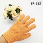 Bath Care Black Color Exfoliating Mitt 5 Fingers Bath Mitts SPA Body Care Pink Color Mitts