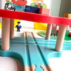 Train 2021 Top Sale Educational Wooden Railway Train Set Z04204C